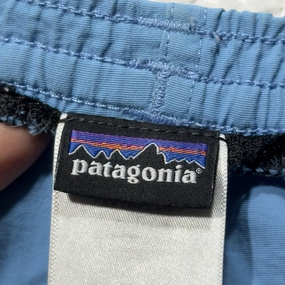 Patagonia Men's Swim Shorts Blue Nylon Beach Drawstring Sz XXL WAIST BLOWN  6